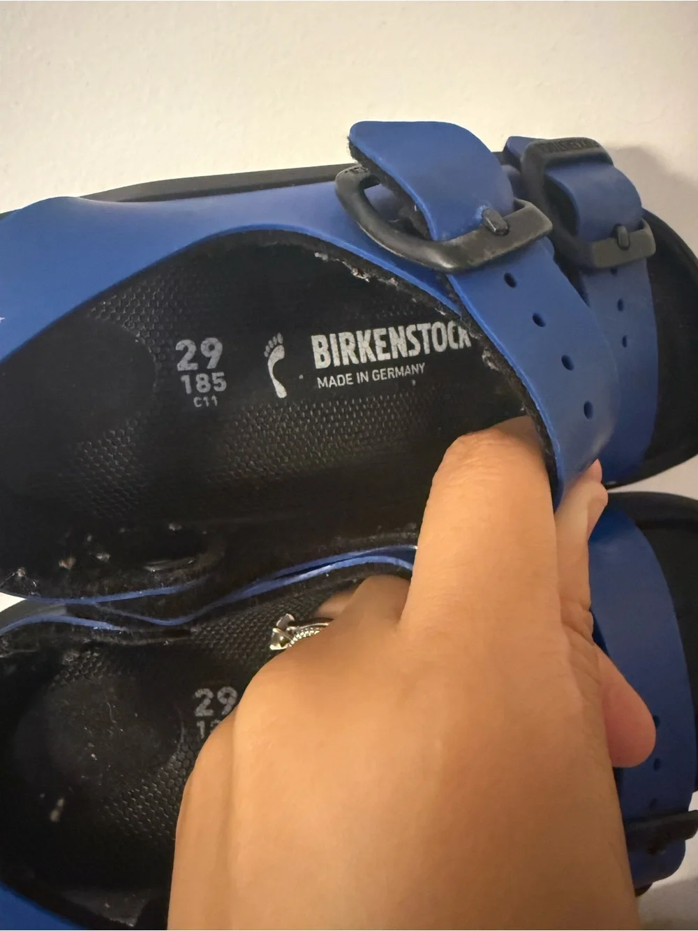Birkenstock Kids Royal Blue Two-Strap Slide Sandals